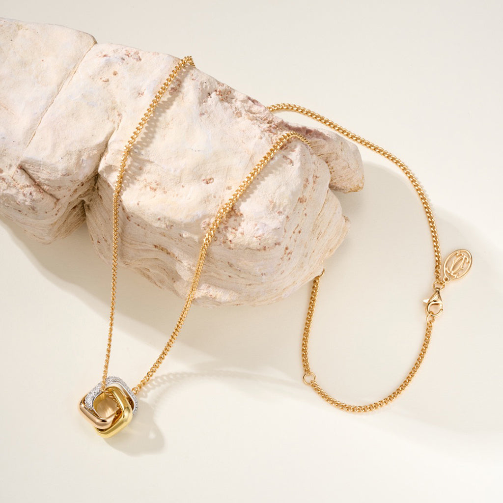 [Noble Aura jewelry]TRINITY CUSHION NECKLACE COLLECTION