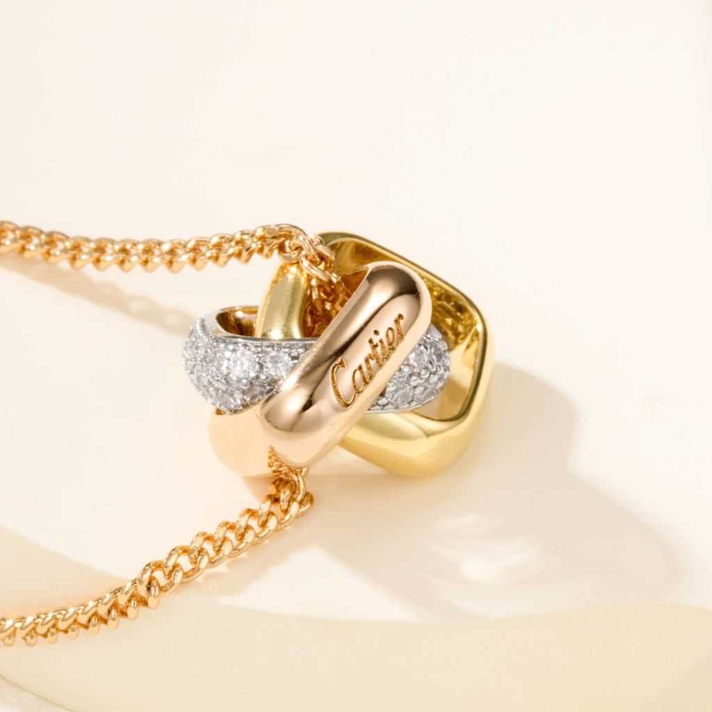 [Noble Aura jewelry]TRINITY CUSHION NECKLACE COLLECTION