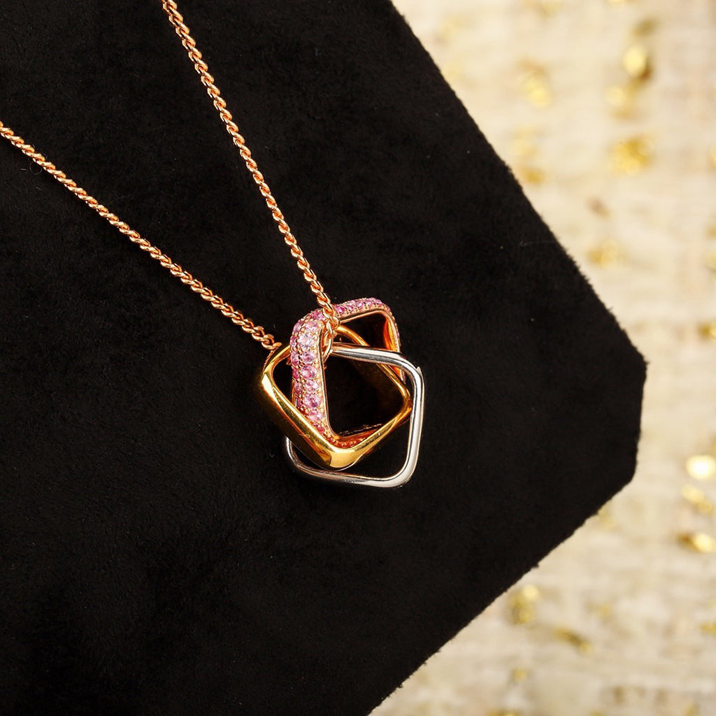 [Noble Aura jewelry]TRINITY CUSHION NECKLACE COLLECTION