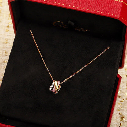 [Noble Aura jewelry]TRINITY CUSHION NECKLACE COLLECTION
