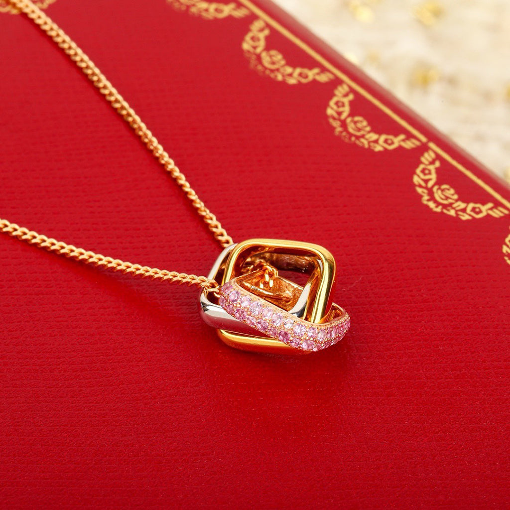 [Noble Aura jewelry]TRINITY CUSHION NECKLACE COLLECTION