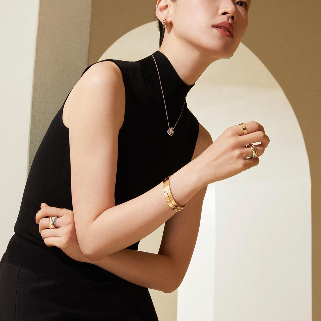 [Noble Aura jewelry]TRINITY CUSHION NECKLACE COLLECTION