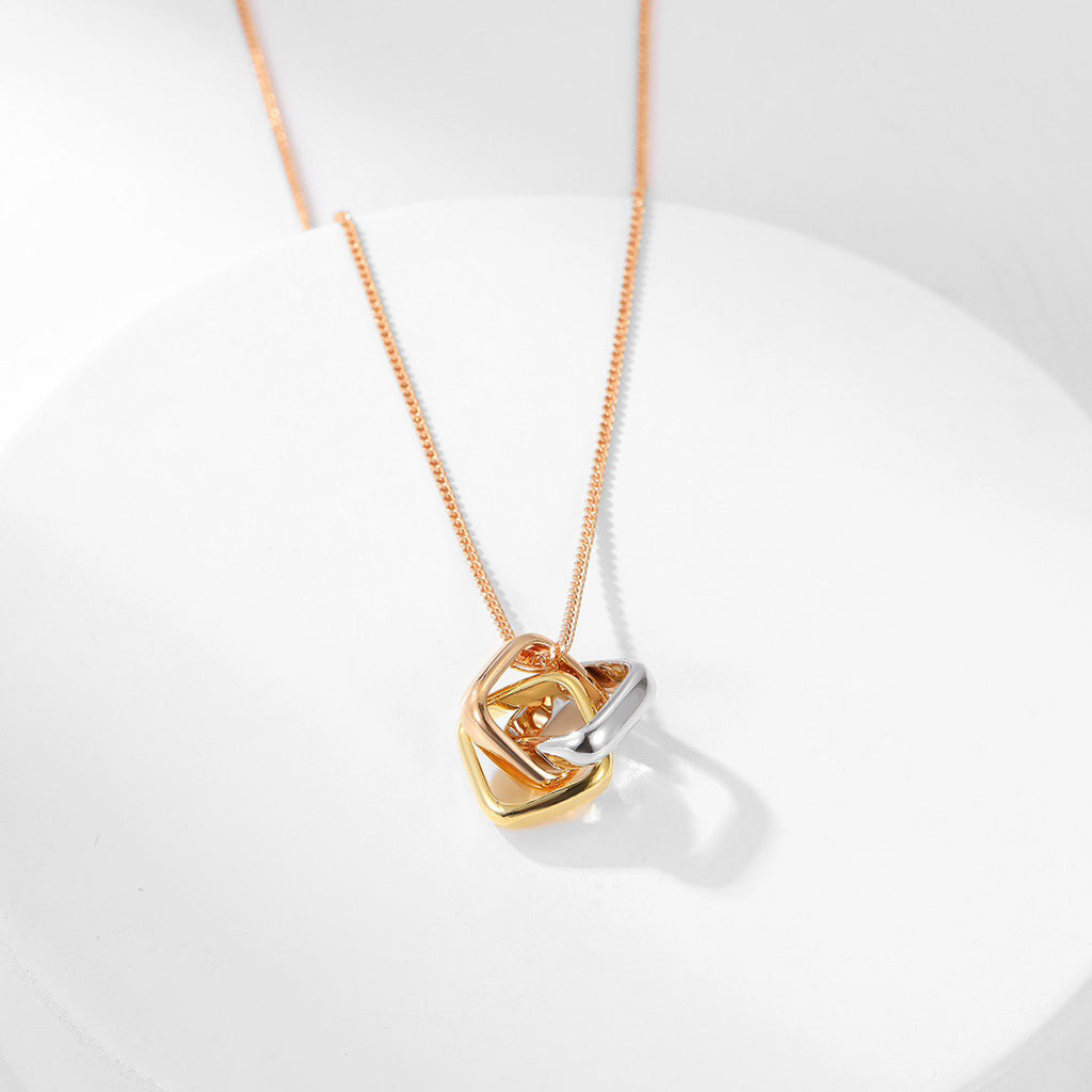 [Noble Aura jewelry]TRINITY CUSHION NECKLACE COLLECTION
