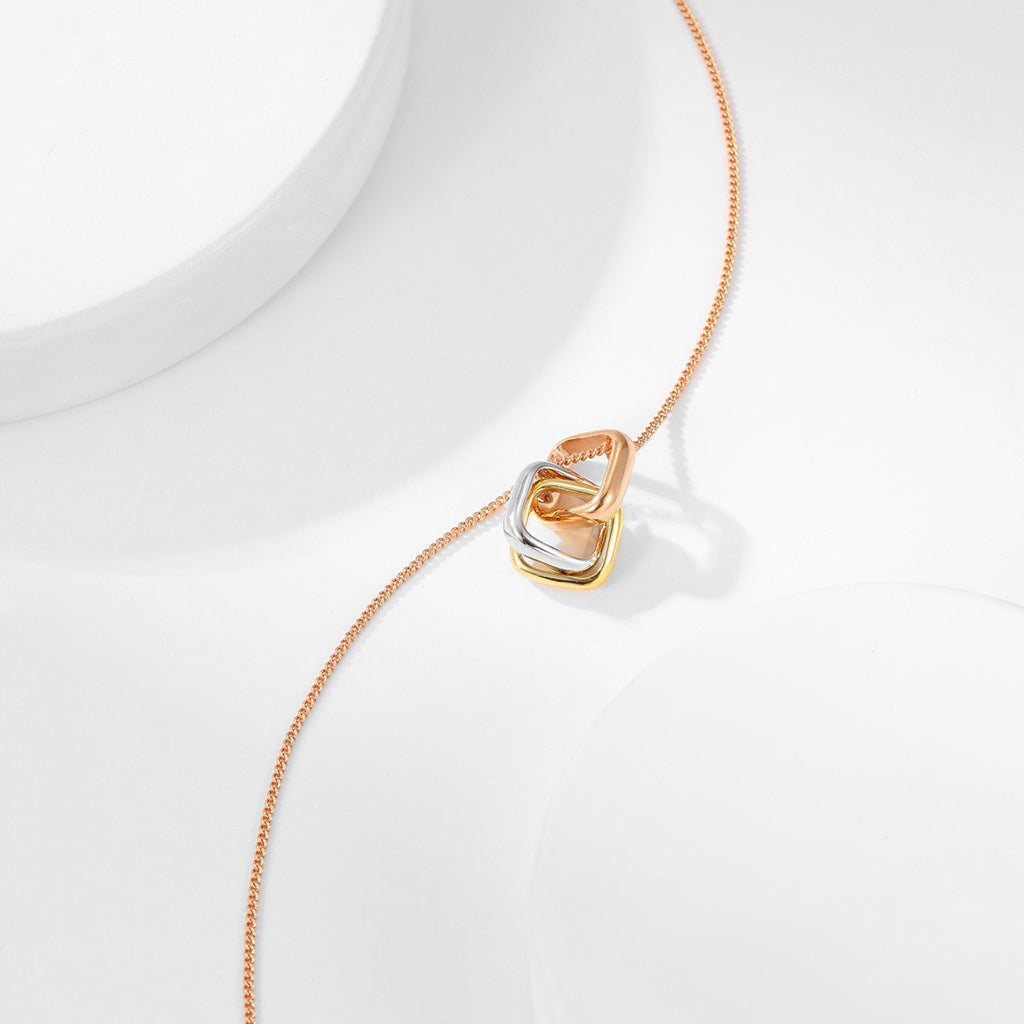 [Noble Aura jewelry]TRINITY CUSHION NECKLACE COLLECTION