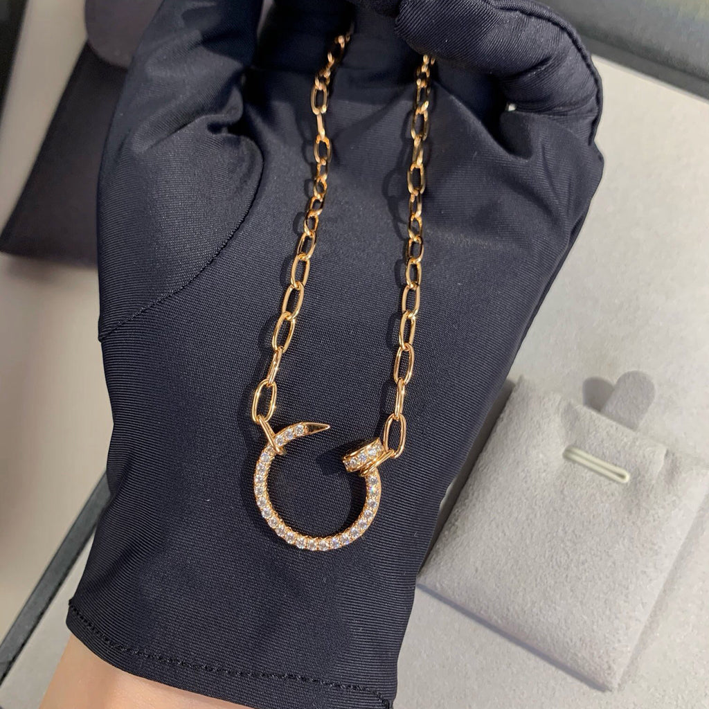 [Noble Aura jewelry]JUSTE NECKLACE FULL DIAMONDS