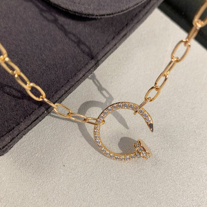 [Noble Aura jewelry]JUSTE NECKLACE FULL DIAMONDS