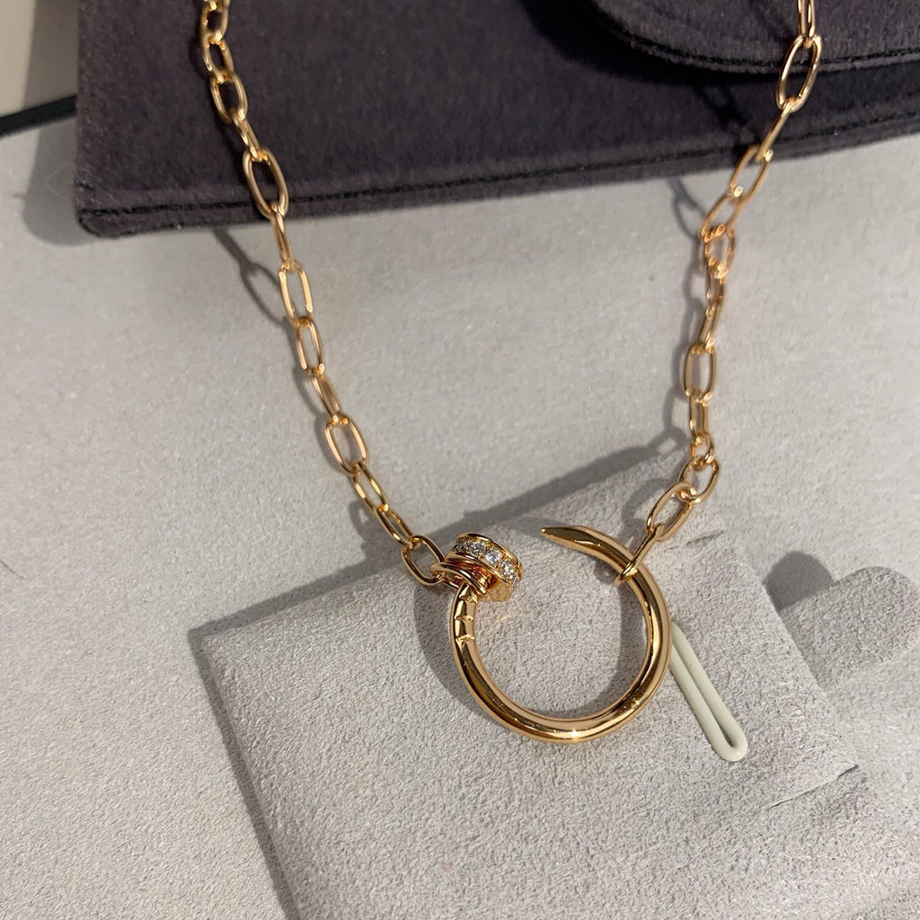 [Noble Aura jewelry]JUSTE NECKLACE FULL DIAMONDS