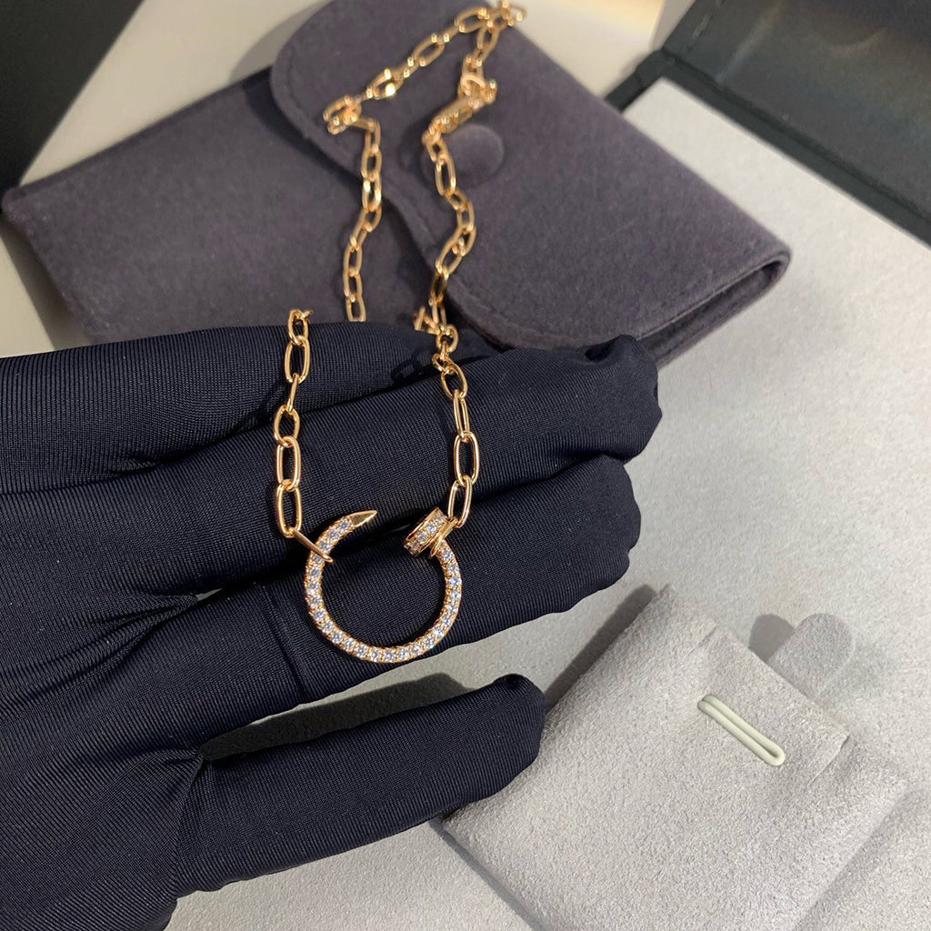 [Noble Aura jewelry]JUSTE NECKLACE FULL DIAMONDS