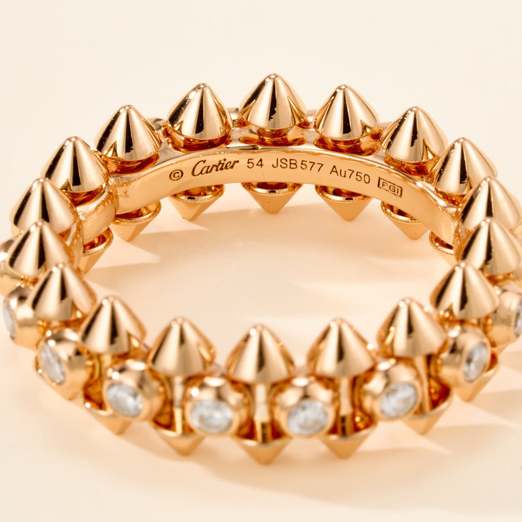 [Noble Aura jewelry]CLASH 6.8MM DIAMOND MEDIUM RING