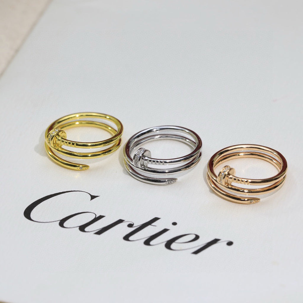 [Noble Aura jewelry]JUSTE RING 4.8MM HALF DIAMOND