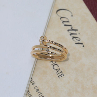 [Noble Aura jewelry]JUSTE RING 4.8MM HALF DIAMOND