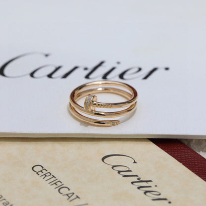 [Noble Aura jewelry]JUSTE RING 4.8MM HALF DIAMOND