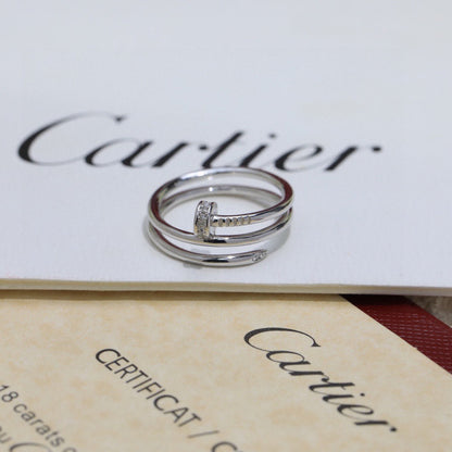 [Noble Aura jewelry]JUSTE RING 4.8MM HALF DIAMOND