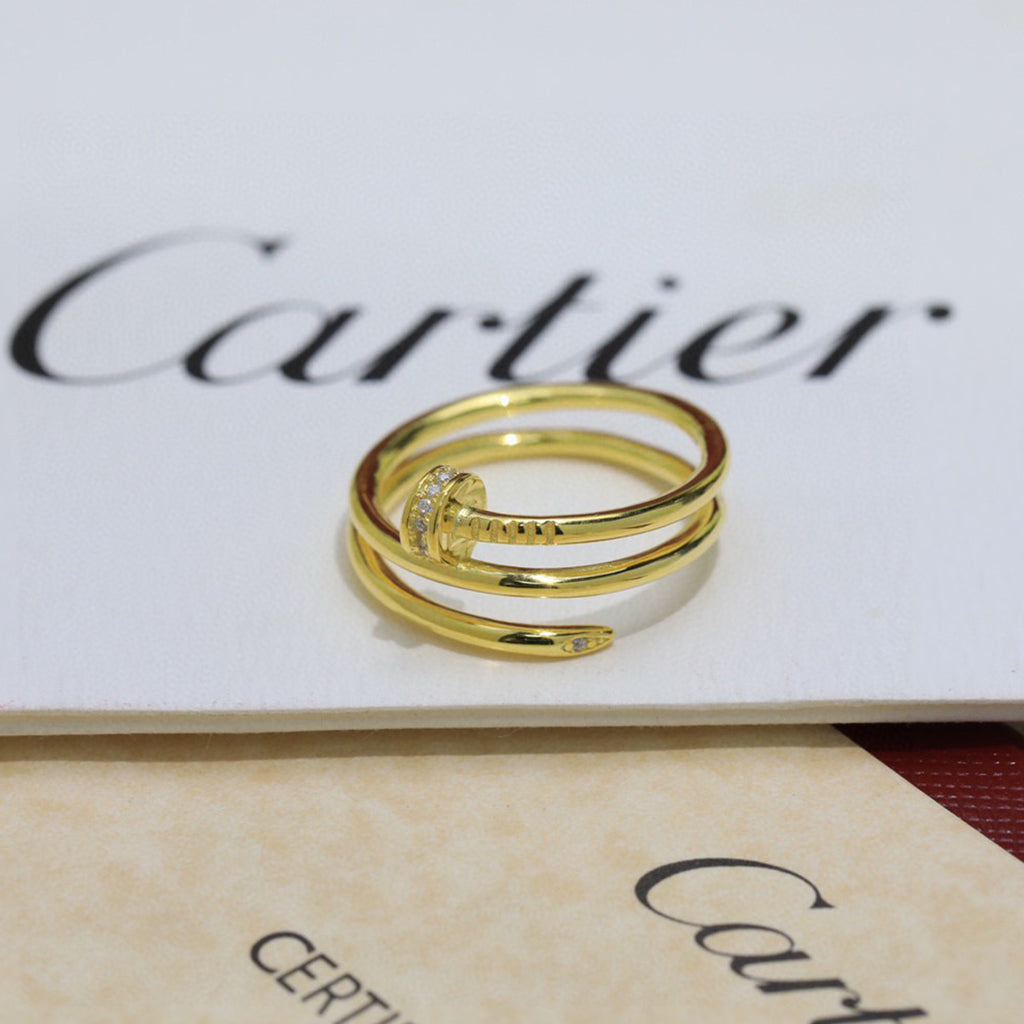 [Noble Aura jewelry]JUSTE RING 4.8MM HALF DIAMOND