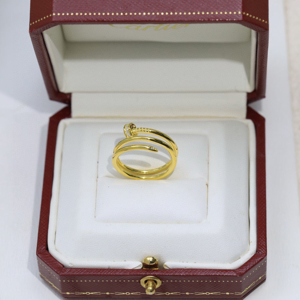 [Noble Aura jewelry]JUSTE RING 4.8MM HALF DIAMOND