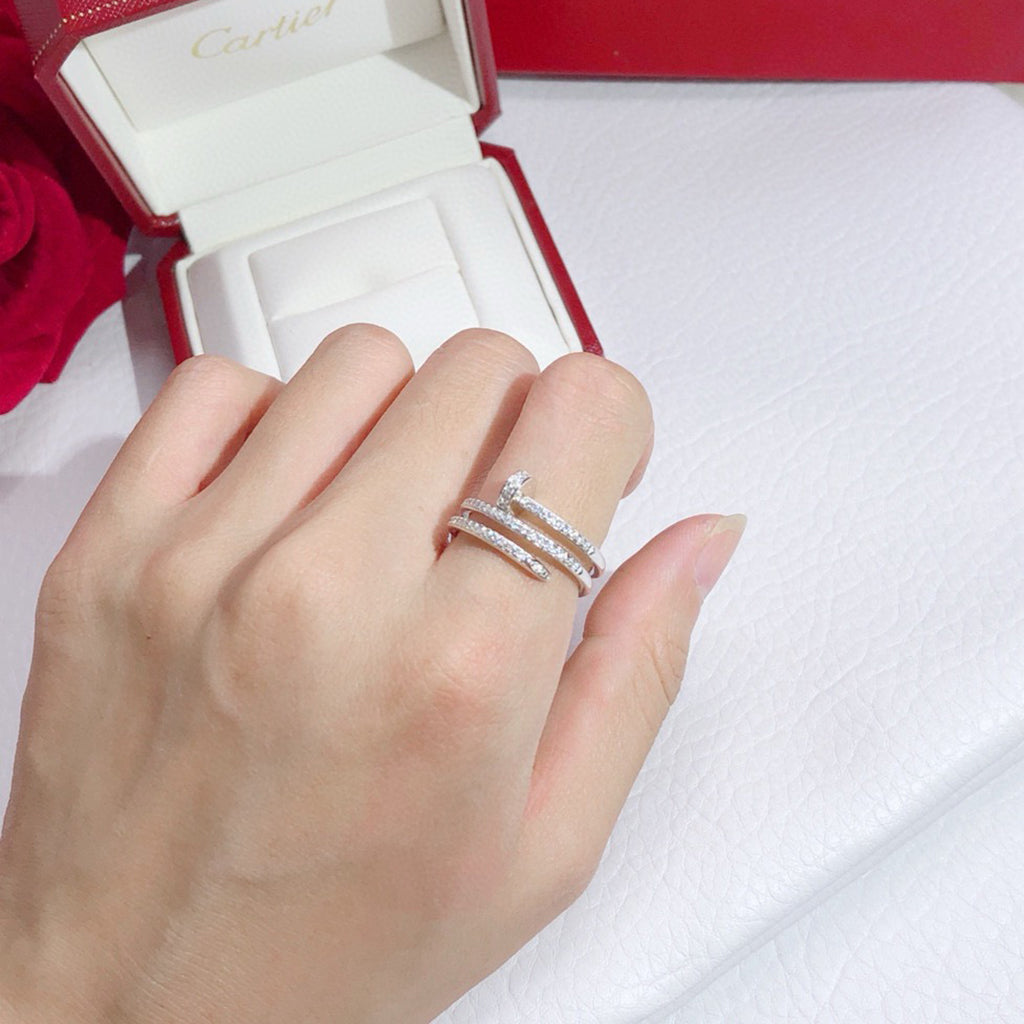 [Noble Aura jewelry]JUSTE RING 4.8MM FULL DIAMOND