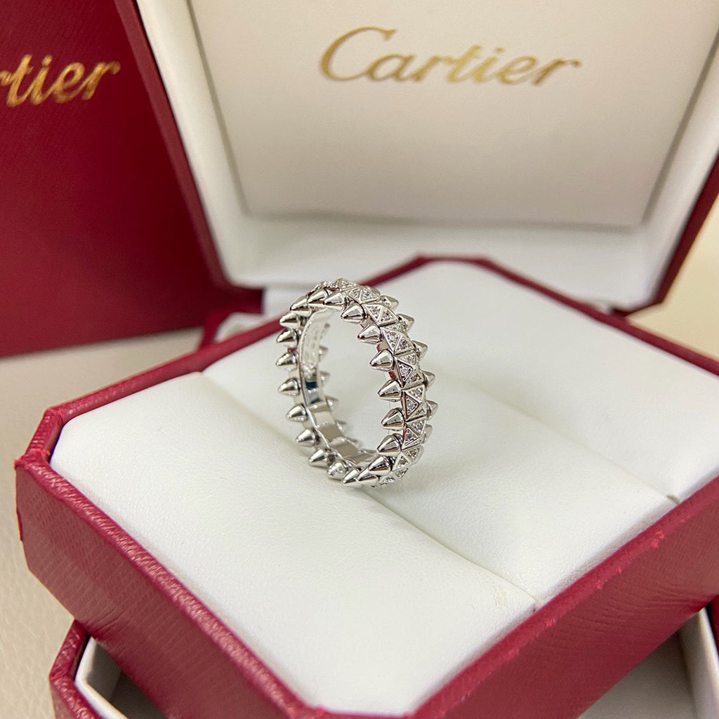 [Noble Aura jewelry]CLASH 6.4MM SMALL FULL DIAMOND RING