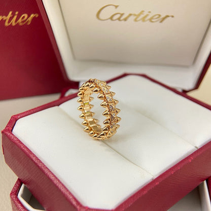 [Noble Aura jewelry]CLASH 6.4MM SMALL FULL DIAMOND RING