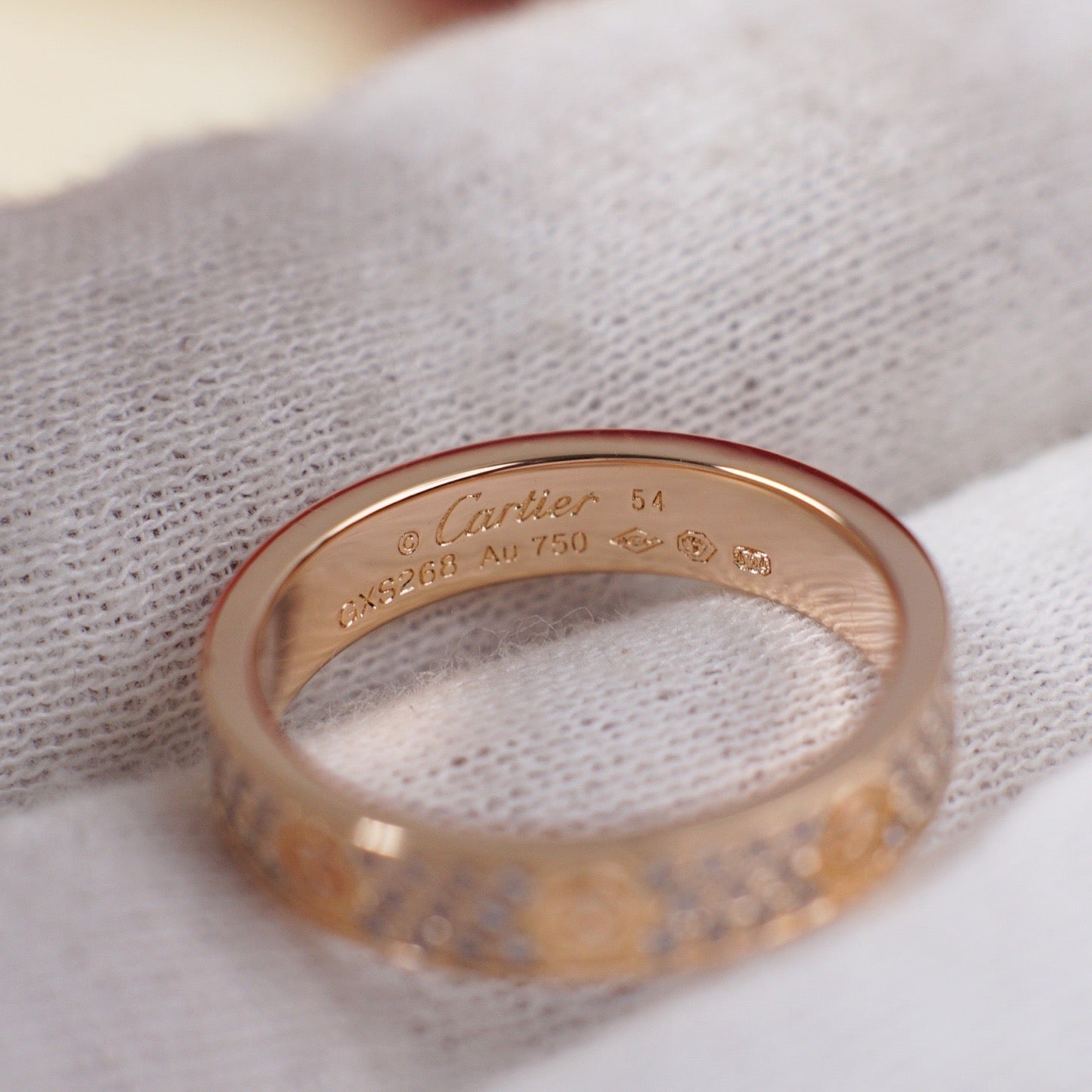[Noble Aura jewelry]LOVE RING 4.0MM DIAMOND PAVED