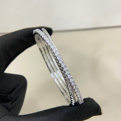 [Noble Aura jewelry]ETINCELLE HALF-PAVED DIAMOND BRACELET