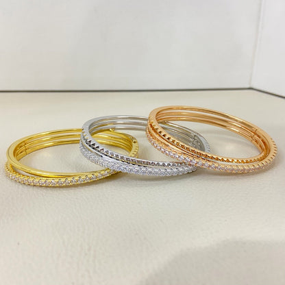 [Noble Aura jewelry]ETINCELLE HALF-PAVED DIAMOND BRACELET