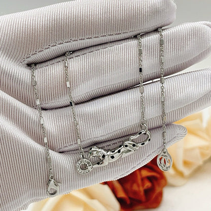 [Noble Aura jewelry]PANTHERE FULL DIAMOND NECKLACE