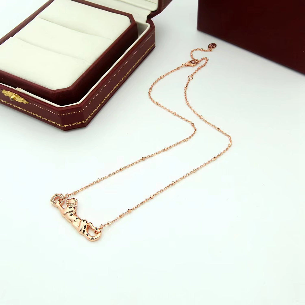 [Noble Aura jewelry]PANTHERE FULL DIAMOND NECKLACE
