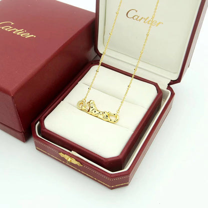 [Noble Aura jewelry]PANTHERE FULL DIAMOND NECKLACE
