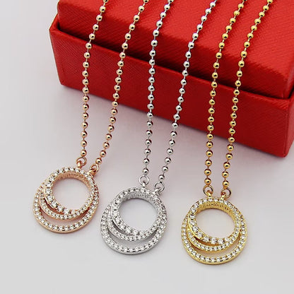 [Noble Aura jewelry]ETINCELLE  FULL DIAMOND NECKLACE