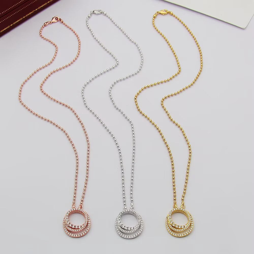 [Noble Aura jewelry]ETINCELLE  FULL DIAMOND NECKLACE