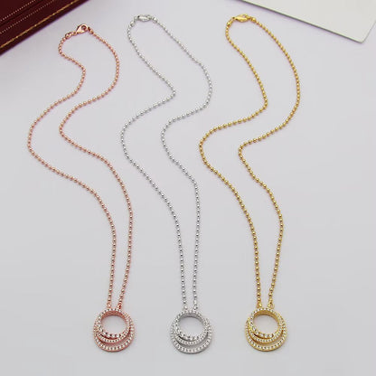 [Noble Aura jewelry]ETINCELLE  FULL DIAMOND NECKLACE