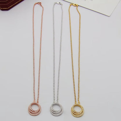 [Noble Aura jewelry]ETINCELLE  FULL DIAMOND NECKLACE