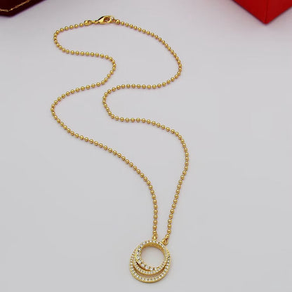 [Noble Aura jewelry]ETINCELLE  FULL DIAMOND NECKLACE
