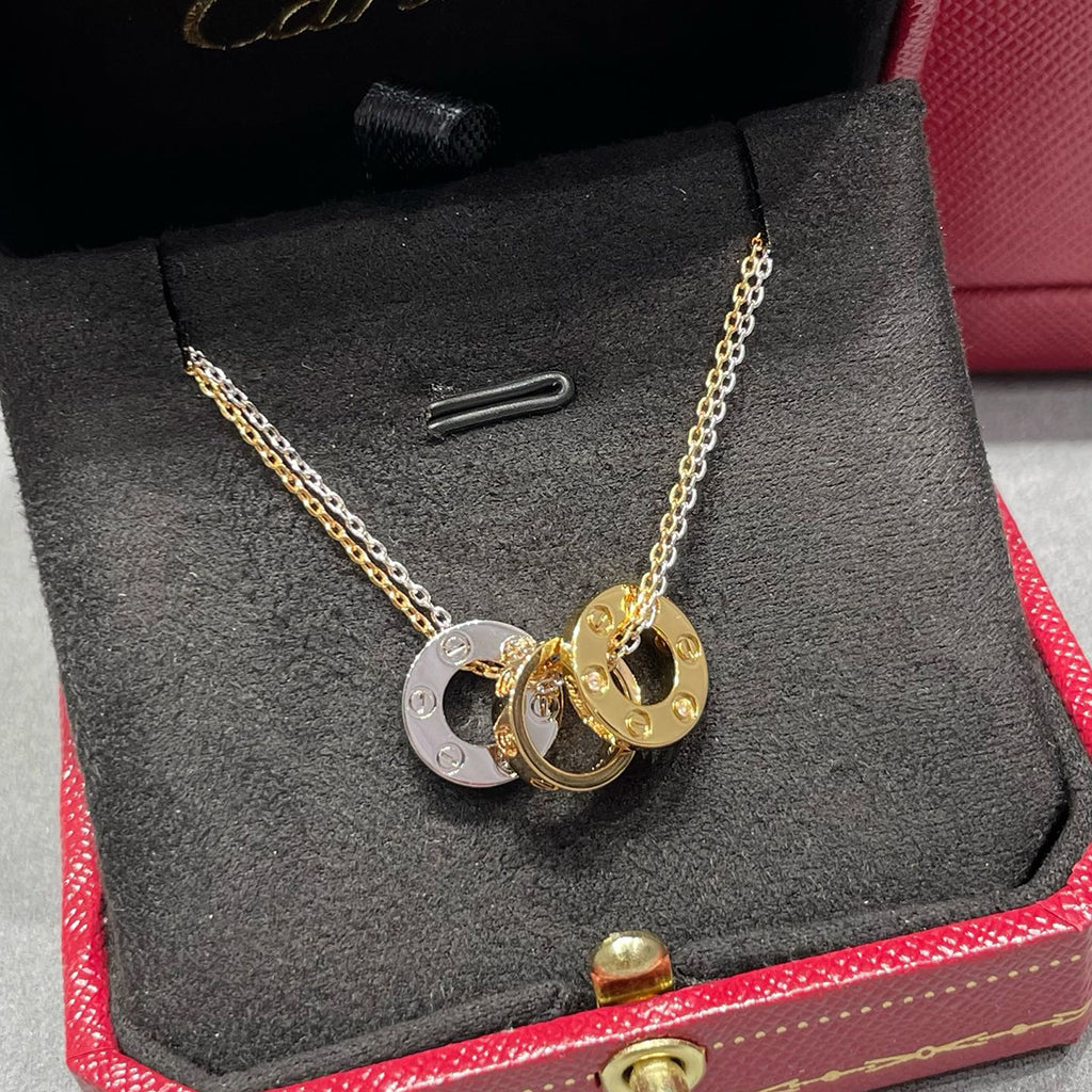 [Noble Aura jewelry]LOVE 6 DIAMOND PENDANT NECKLACE