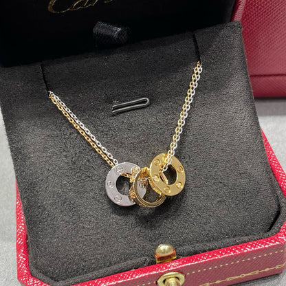 [Noble Aura jewelry]LOVE 6 DIAMOND PENDANT NECKLACE