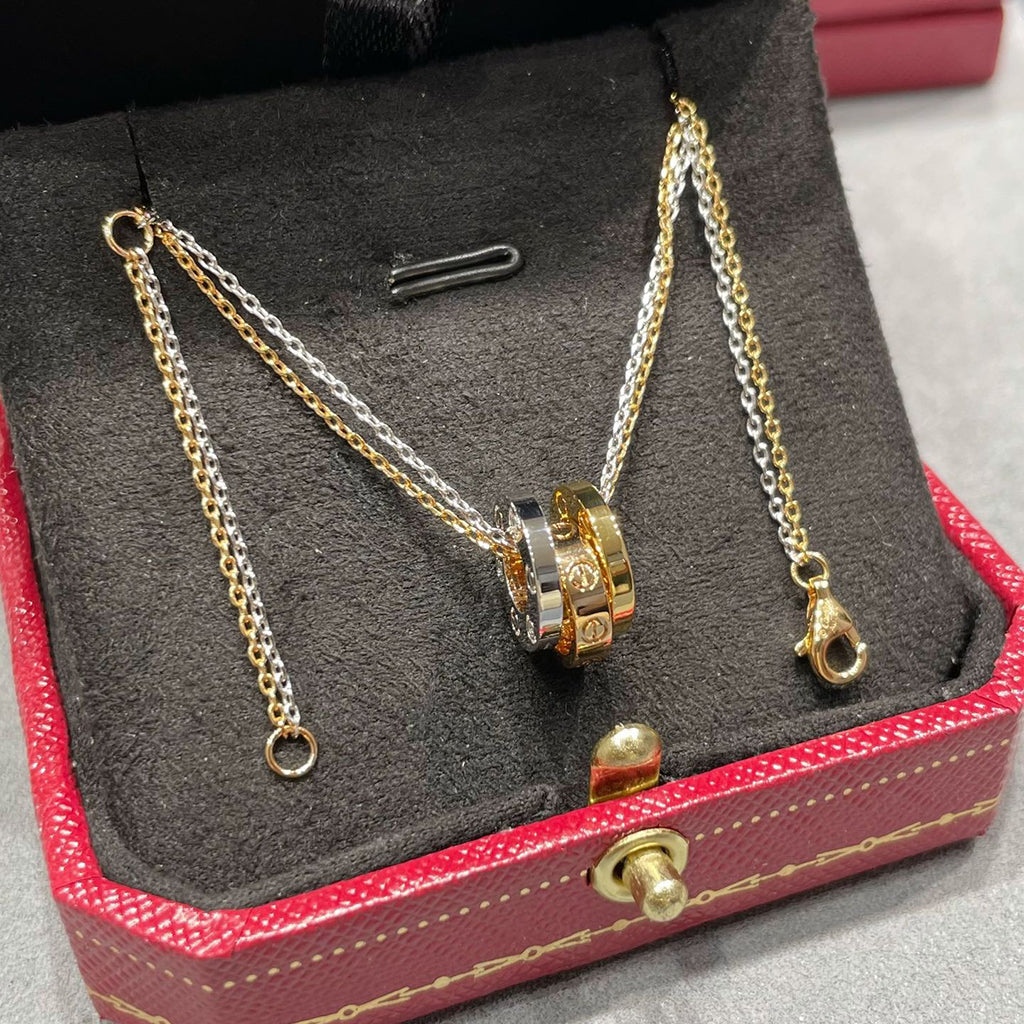 [Noble Aura jewelry]LOVE 6 DIAMOND PENDANT NECKLACE