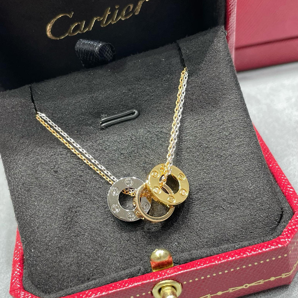 [Noble Aura jewelry]LOVE 6 DIAMOND PENDANT NECKLACE