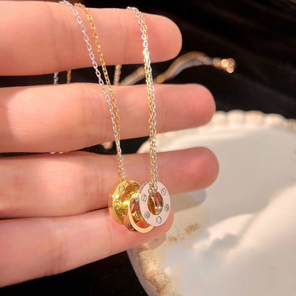 [Noble Aura jewelry]LOVE 6 DIAMOND PENDANT NECKLACE