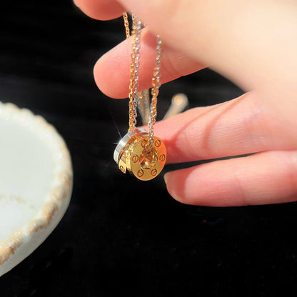 [Noble Aura jewelry]LOVE 6 DIAMOND PENDANT NECKLACE