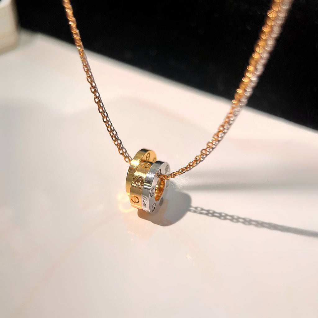[Noble Aura jewelry]LOVE 6 DIAMOND PENDANT NECKLACE