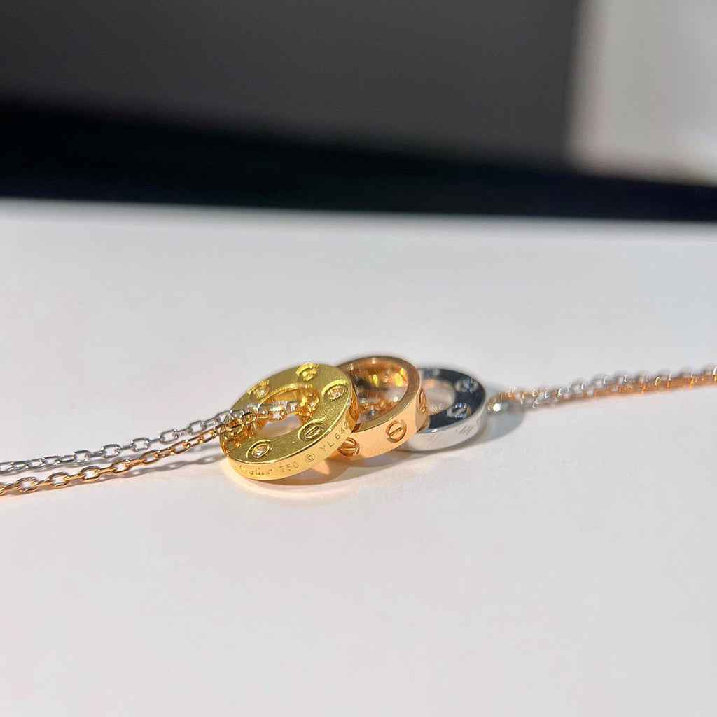 [Noble Aura jewelry]LOVE 6 DIAMOND PENDANT NECKLACE
