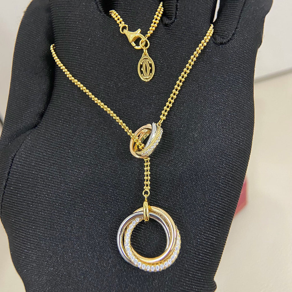 [Noble Aura jewelry]TRINITY DIAMONDS NECKLACE