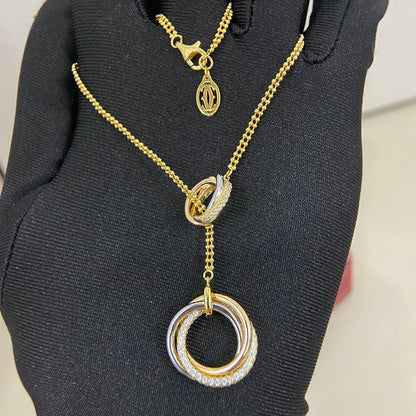[Noble Aura jewelry]TRINITY DIAMONDS NECKLACE