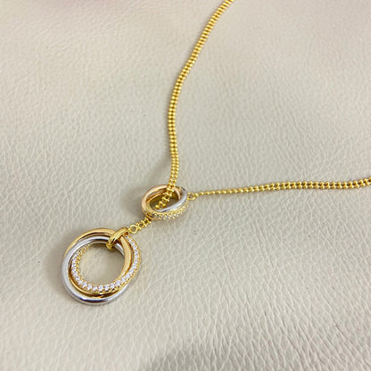 [Noble Aura jewelry]TRINITY DIAMONDS NECKLACE