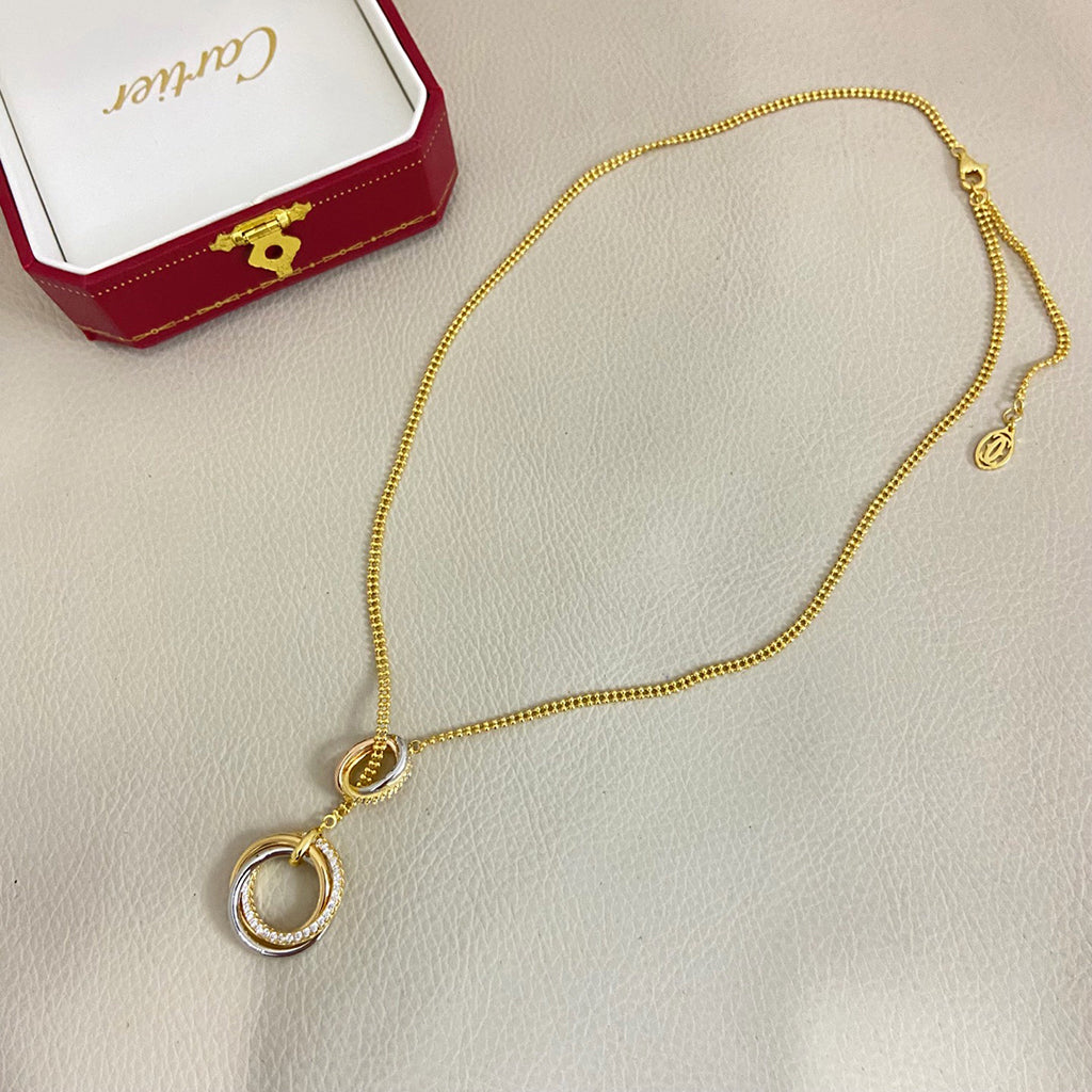 [Noble Aura jewelry]TRINITY DIAMONDS NECKLACE