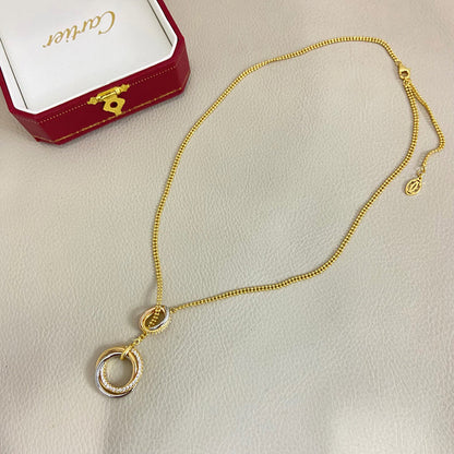[Noble Aura jewelry]TRINITY DIAMONDS NECKLACE