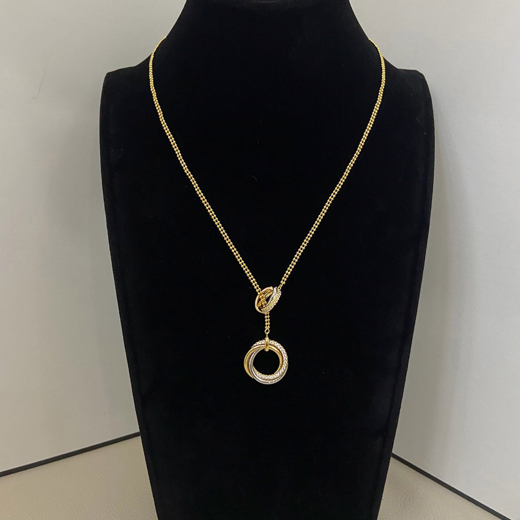 [Noble Aura jewelry]TRINITY DIAMONDS NECKLACE