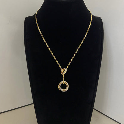 [Noble Aura jewelry]TRINITY DIAMONDS NECKLACE