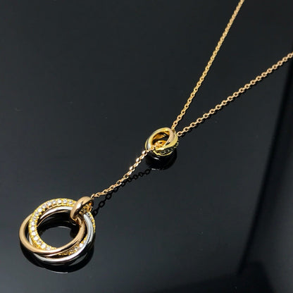 [Noble Aura jewelry]TRINITY DIAMONDS NECKLACE