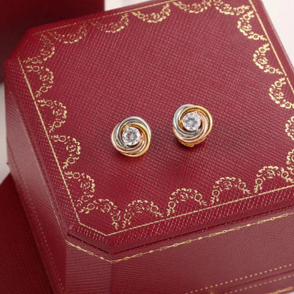 [Noble Aura jewelry]TRINITY STUD DIAMOND EARRINGS